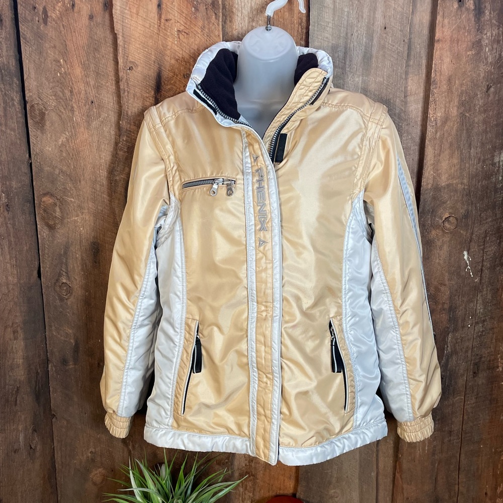 Phenix Light Gold and Silver Ski Jacket - Size 8